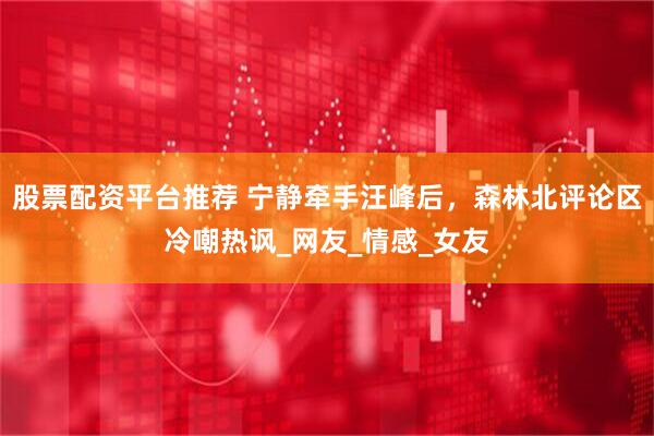 股票配资平台推荐 宁静牵手汪峰后，森林北评论区冷嘲热讽_网友_情感_女友